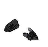 ALXCD Clips for Headphone Wire, 360 Degree Rotate Earphone Mount Cable Clothing Clip, 8 Pcs Black Clips for Most Monster, Sony, Sennheiser and Plantronics Earphone Headset, Pack of 8 (Black)