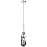 Innovations Lighting Milan - 1 Light Pendant in Art Deco Style-20.63 Inches Tall and 4.38 Inches Wide-Polished Nickel Finish-