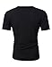 MrWonder Men's Casual Slim Fit Short Sleeve Color Block T shirt Contrast Color Shirts