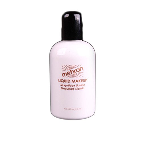 Mehron Makeup Liquid Face & Body Paint, WHITE - 4.5oz