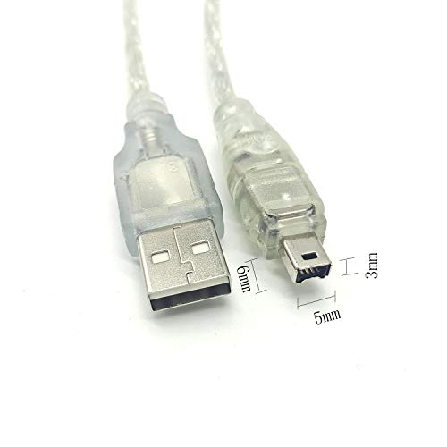 GuangMaoBo USB A Male Data Cable Firewire IEEE 1394 iLink for Mini DV HDV Camcorder to Laptop Computer Pc to Edit PC thinkpad MAC MacBook Cord Copy Play Video -for MacBook PRO THINKPAD HP DELL Laptop