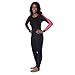 Ivation Womens Wetsuit - Lycra Full Body Diving Suit & Sports Skins for Running, Exercising, Snorkeling, Swimming, Spearfishing & Water Sports - Pink/Black, Small