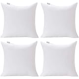 Acanva 20 x 20 Premium Hypoallergenic Polyester Stuffer Square Form Sham Throw Pillow Inserts, 20