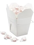 Chinese Take Out Food Boxes: 8 oz. (1/2 Pint) Lot Of 100 - White
