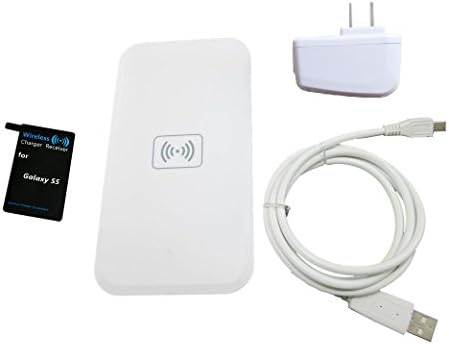 Qi Standard Wireless Charging Set for Samsung Galaxy S3 S4 S5 Note2 Note3 iPhone 4 5 5S (Pad+receiver S5)