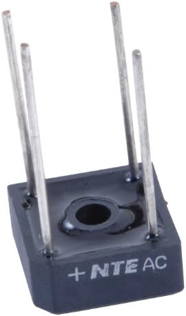 NTE Electronics NTE53004 Full Wave Single Phase Bridge Rectifier, 10 Amps, 1000V Maximum DC Blocking Voltage