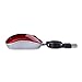 Verbatim Wired Optical Computer Mini USB-A Mouse - Plug & Play Corded Small Travel Mouse with Retractable Cable – Red 98619