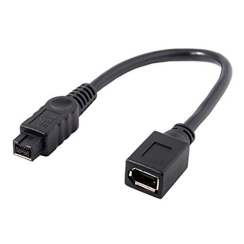 IEEE 1394 6Pin Female to 1394b 9Pin Male Firewire 400 to 800 Cable 20cm - Thumbnail 7