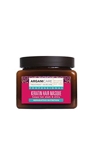 Arganicare Keratin Nourishing Hair Mask with Certified Organic Argan Oil for dry and damaged hair 16.9 fl oz