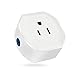 Martin Jerry Mini WiFi Smart Plug - Alexa & Google Home Compatible, No Hub Required, White, Toggle Switch, Automatic Operation