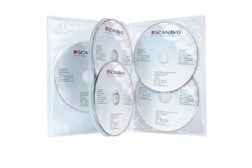 10 x 7 Disc CD DVD BLU RAY Disc Cases With 27mm Spine Clear DVD 7 Way Case for 7 Disc By Dragon Trading