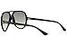 Ray-Ban Unisex Cats 5000 RB4125 59mm Black/Crystal Grey Gradient One Size