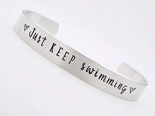 Inspirational Cuff, Motivational Jewelry, Hand stamped Cuff, Adjustable cuff for her, Gift for Daughter, Going through hard times, Breakup divorce gift