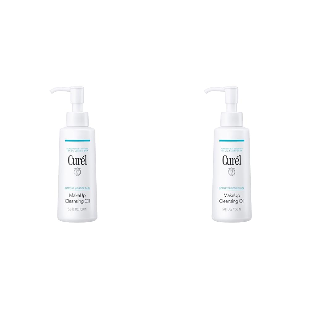 Curel Makeup Remover Cleansing Oil for Dry, Sensitive Skin 150ml (Pack of 2)