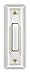 Heath Zenith SL-715-1-02 Wired Door Chime Push Button, White with White Lighted Center Bar