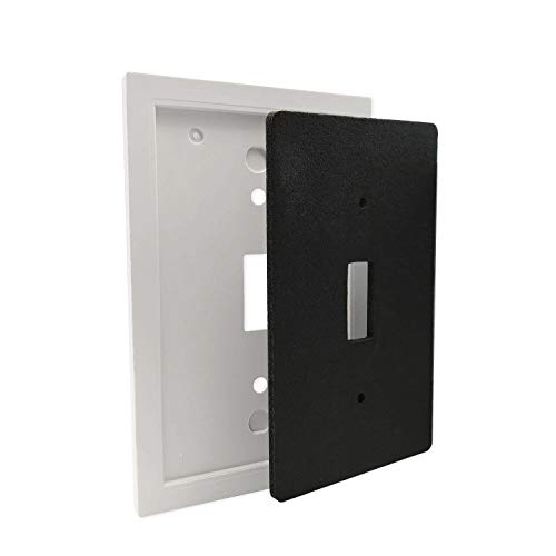 Questech Cornice Insulated Decorative Switch Plate/Wall Plate Cover - Made in the USA (Triple Decorator, White)