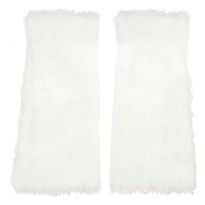 KESYOO Kerstmis pluche beenwarmers vrouwen kniehoge bontlaarzen manchetten afdekking voor wintervakantie party voorkeur…