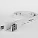BooCoo Micro to USB Data Sync Charging Cable, 3 Feet - White