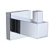 Kes A1160 Solid Brass Bathroom Square Single Robe Hook Hanging Clothing Coat Hat Towel Wall-Mount, Chrome
