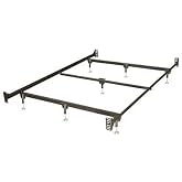 Glideaway Premium Heavy Duty Bed Frame 7-Leg w/ Center Support for Box Spring and Mattress Sets, USA Made, Full Size