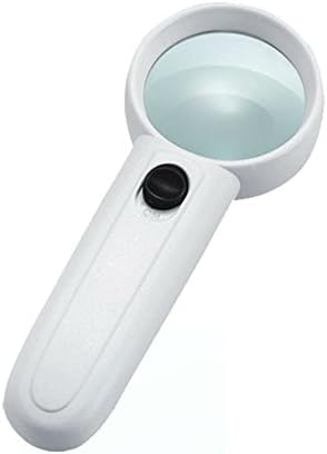 Hunter Optics 12x High Power Lighted Magnifying Glass Hand Held Magnifier