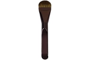 Thin Foundation Makeup Brush Brown Color, Makeup Brush for Blending Liquid Foundation, Cream Mask Makeup, Fill all Face