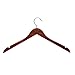 Honey-Can-Do HNG-01213 Basic Shirt Hanger with Dress Notches, 5-Pack, Cherry