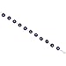 Sterling Silver Evil Eye Bracelet Clear Navy Blue, 7 inch