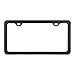 GG Grand General 60402 Matte Black Powder Coated License Plate Frame with 2 Holes