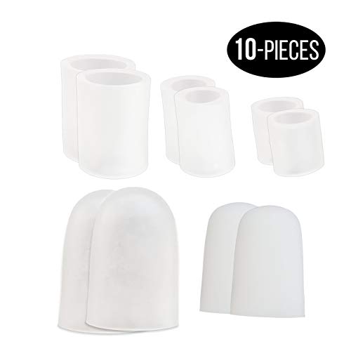 FootMatters Soft Silicone Gel Big Toe Caps & Sleeves Combo Pack