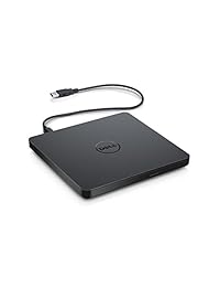 USB unidad de DVD externa, Dell quemador de CD y DVD + -RW Drive portátil para Windows 10 8 8.1 7 computadora portátil computadora PC de HP Dell LG Asus Acer LG Asus Lenovo   Color Negro