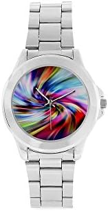 Birthday Gift / Christmas Day Gft Tie Dye Pattern Unisex Stainless Steel Watch