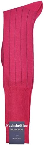 One Pair Ultrafine Cotton Dress Pinstripe Over-the-Calf Socks
