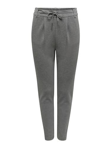 Only Onlpoptrash Life Easy Col Pant PNT Noos Pantalon Femme - Grigio (Medium Grey Melange) - XS / 34L
