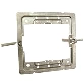 Hubbell-Raco 206RAC 4" Square Wall Box Mounting Bracket, Old Work, 1 or 2-Device Use