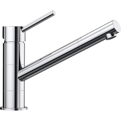 BLANCO KANO – Single Lever Kitchen Mixer Tap with 360° Swivel Range – Galvanic Chrome – 521502