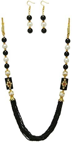 Designer Pearl-Bead Necklace Set for Women and Girls