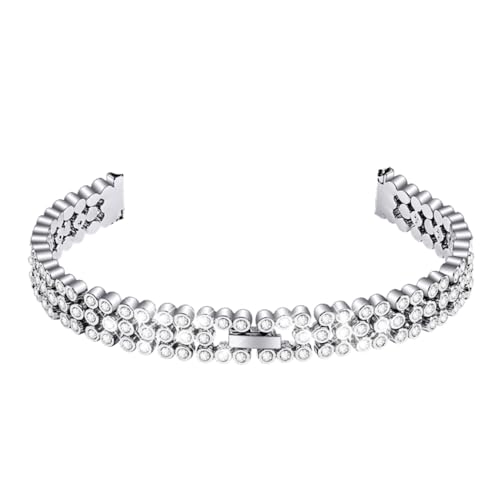 KESYOO Galaxy Watchband Rhinestone Watch Strap Comfortable Material Metal Replacement Band for Wrist