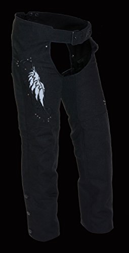 Milwaukee Permormance Women's Doublon Chaps with Wings (Black, XX-Small)