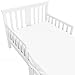 Storkcraft Mission Ridge Toddler Bed White, Fits Standard-Size Toddler Mattress (Not Included), Guardrail on Both Sides, Meets or Exceeds All Federal Safety Standards, Pine & Composite Construction