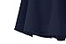 Urban CoCo Women's Basic Versatile Stretchy Flared Casual Mini Skater Skirt (X-Large, Navy Blue)
