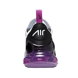Nike Women's Air Max 270 Shoes, White/Black-fuchsia