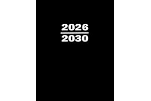 Agenda 5 Ans 2026-2030 en français: Planificateur mensuel et annuel de janvier 2026 à décembre 2030. Un cahier grand format a