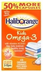 Haliborange Omega3 Orange Chewables Caps 45 capsule X 2 (Pack of 2)