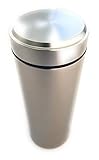 Stash Jar - Airtight Smell Proof Aluminum Herb Container Waterproof, Scent Lock Odor Protection. Beautiful Discreet Metal Design. Store Herbs and Spices Securely (Silver)