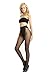 Alice & Belle Women's Super Thin Pantyhose, Soft Tights with Lace Control Top (Small, Black)