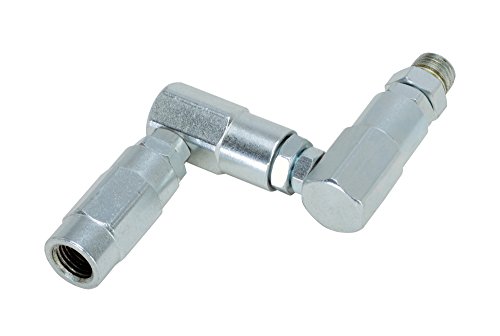 LUBEWORKS Oil Control Valve Grease Coupling 360Â° Z-Swivel Accessory Part with 1/4" Inch NPT Connections for High Pressures of 8700PSI / 600BAR and High Viscosities Rated to NLGI: #2 Classifications
