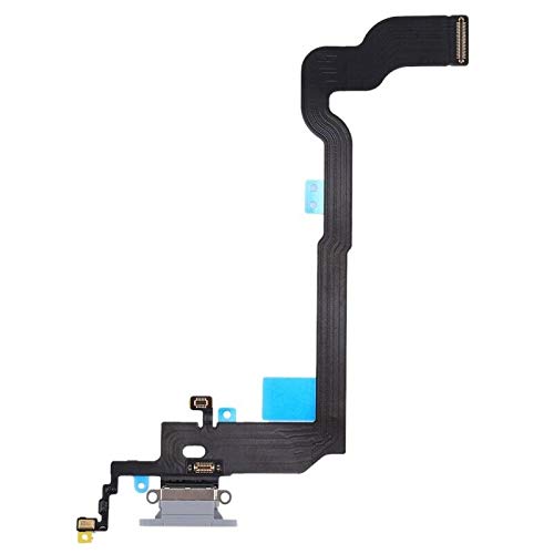 OnlyTech Charging Connector for iPhone X - Grey - Internal Cable with Charging Connector and Microphone - Compatible with Apple