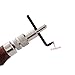 Co-link Professional Adjustable 1mm Leather Edge Stitching Groover Leathercraft Groove Gouge with Wooden Handle
