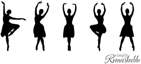 Vinyl Decal Sticker for Computer Wall Car Mac MacBook and More - Ballet Dancer Silhouette Decal